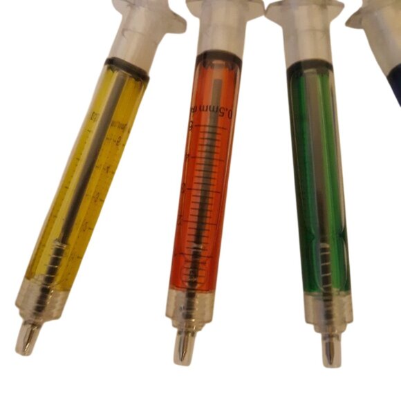 4 Piece Set Of Sy-ringe Nurse, Doctor Medical Funny Christmas Gift Pens - Picture 7 of 16